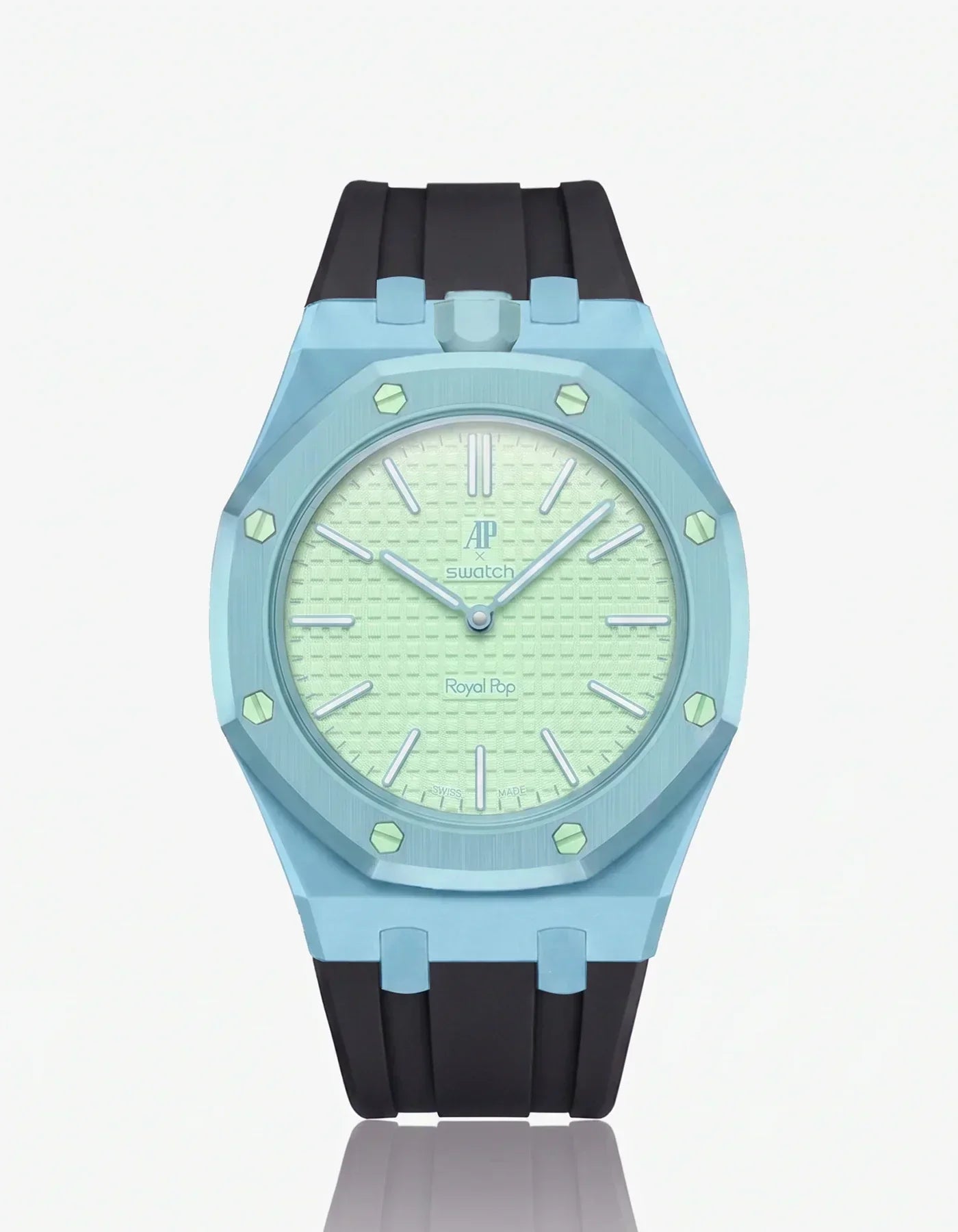 Silicone Strap & Case Royal Pop Blaue Acht(Customize Colors)