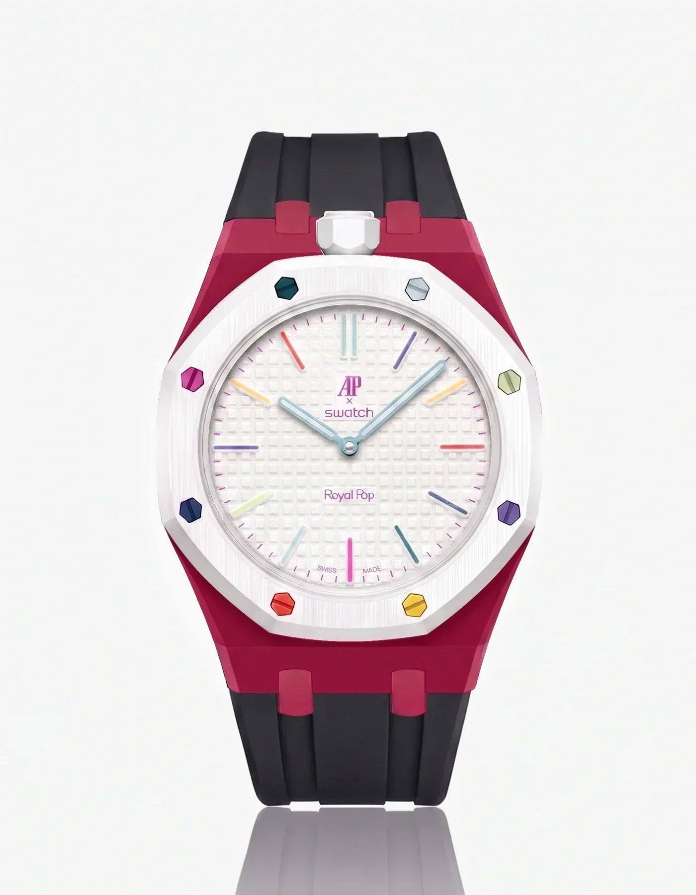 Silicone Strap & Case Royal Pop Huit Blanc(Customize Colors)