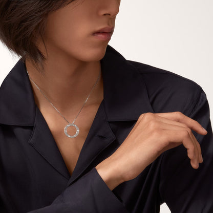 [Amore]LOVE NECKLACE 16MM 3 DIAMONDS