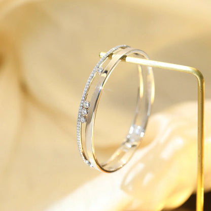 [Amore]Move Romane Diamond Bangle Bracelet