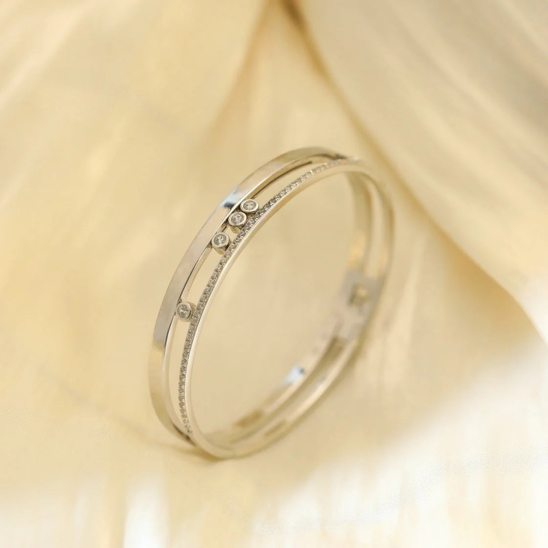 [Amore]Move Romane Diamond Bangle Bracelet