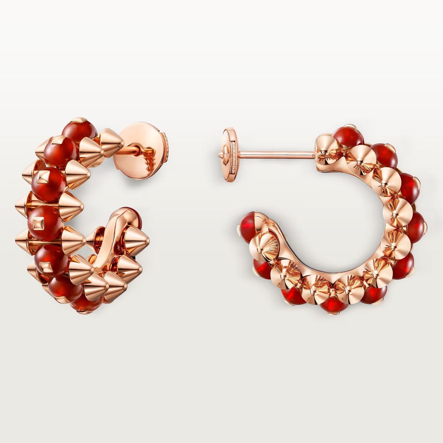 [Amore]CLASH 7.9MM AGATE CHALCEDONY EARRINGS