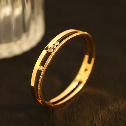 [Amore]Move Romane Diamond Bangle Bracelet