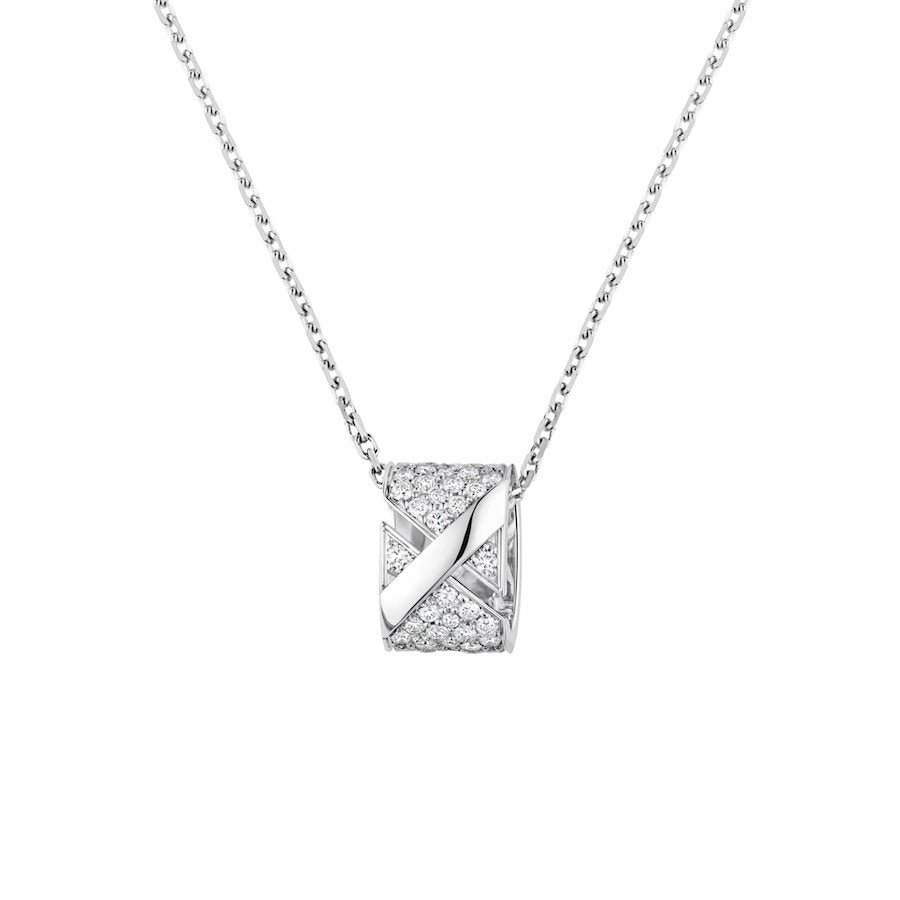 [Amore]LIENS EVIDENCE DIAMOND PAVED NECKLACE
