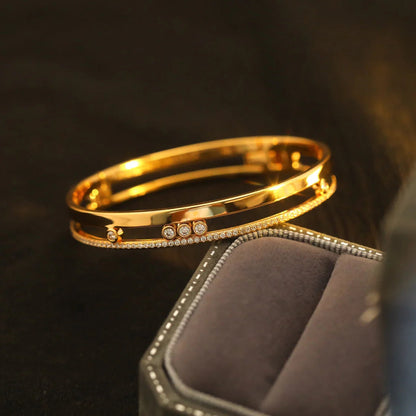 [Amore]Move Romane Diamond Bangle Bracelet
