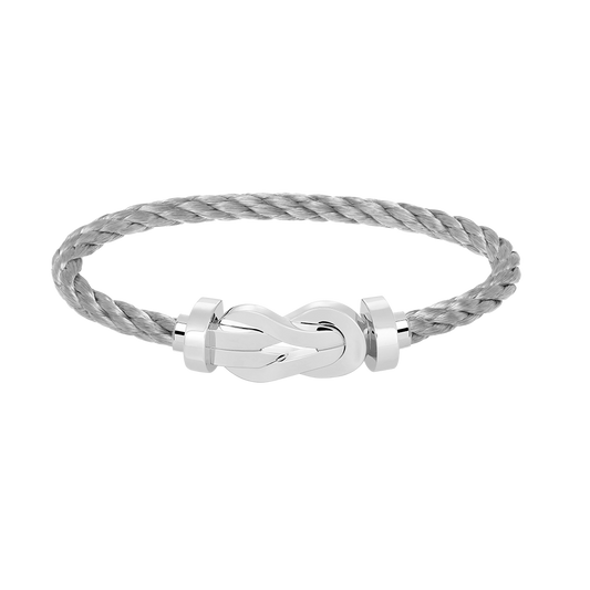 [Amore]CHANCE LARGE 8 FIGURE BUCKLE NO DIAMOND BRACELET SILVER
