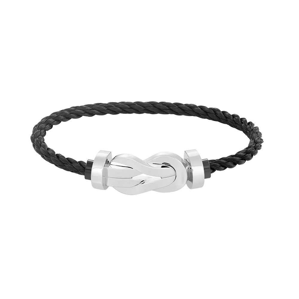 [Amore]CHANCE LARGE 8 FIGURE BUCKLE NO DIAMOND BRACELET SILVER