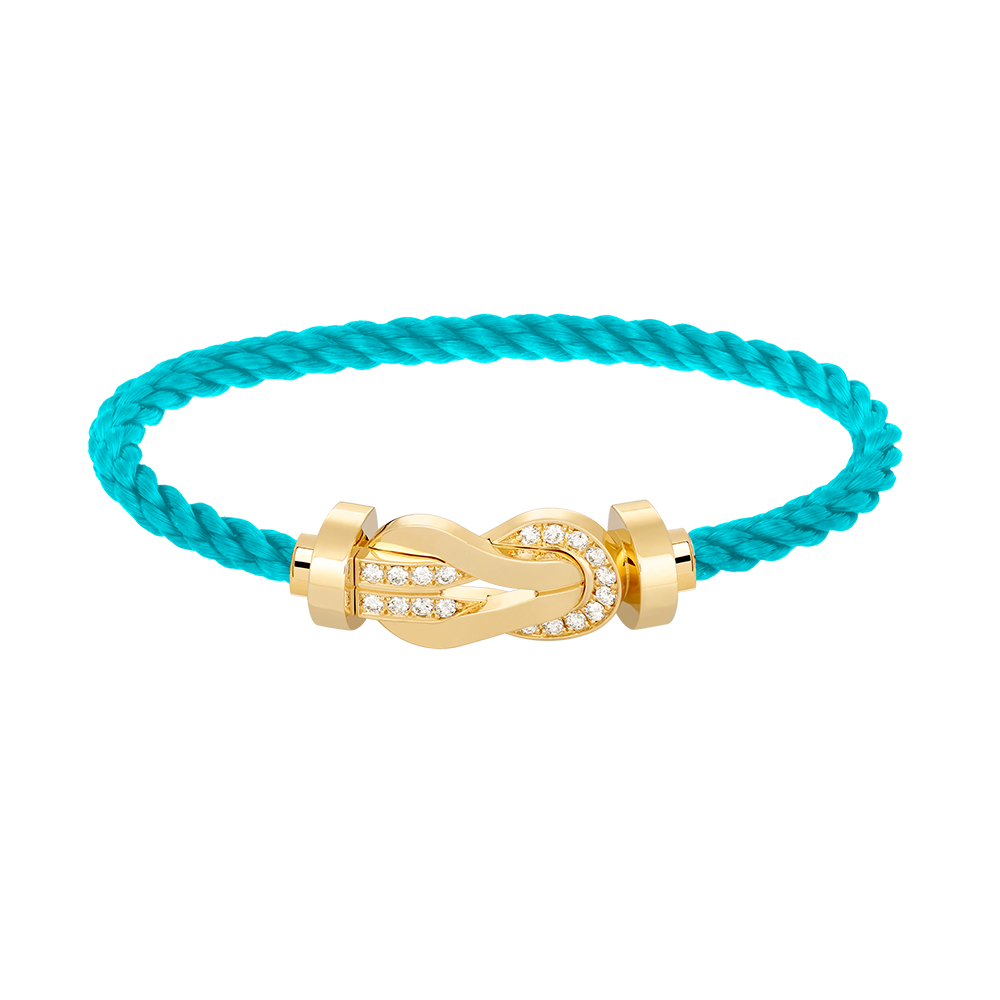 [Amore]CHANCE LARGE 8 FIGURE BUCKLE HALF DIAMOND BRACELET GOLD