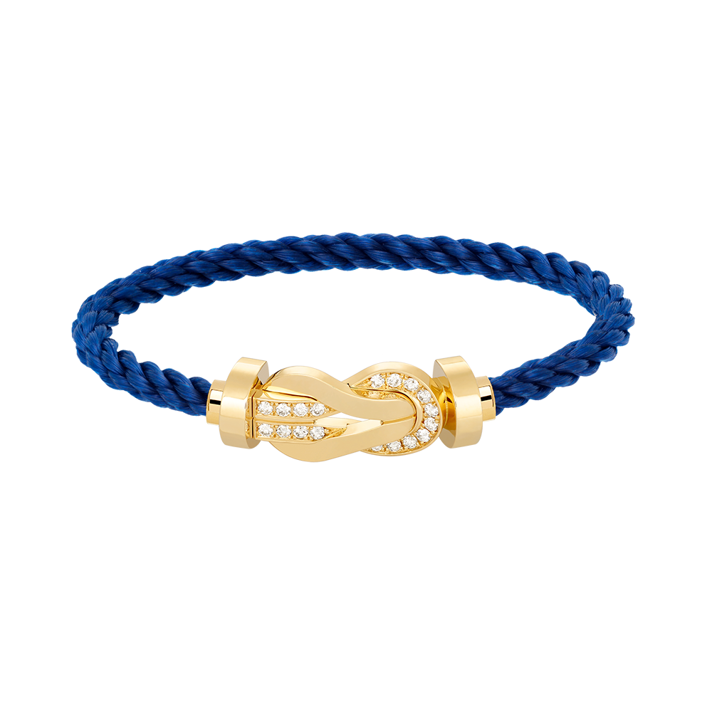 [Amore]CHANCE LARGE 8 FIGURE BUCKLE HALF DIAMOND BRACELET GOLD
