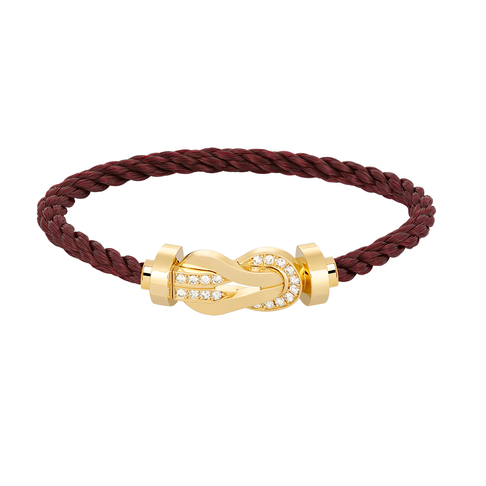 [Amore]CHANCE LARGE 8 FIGURE BUCKLE HALF DIAMOND BRACELET GOLD