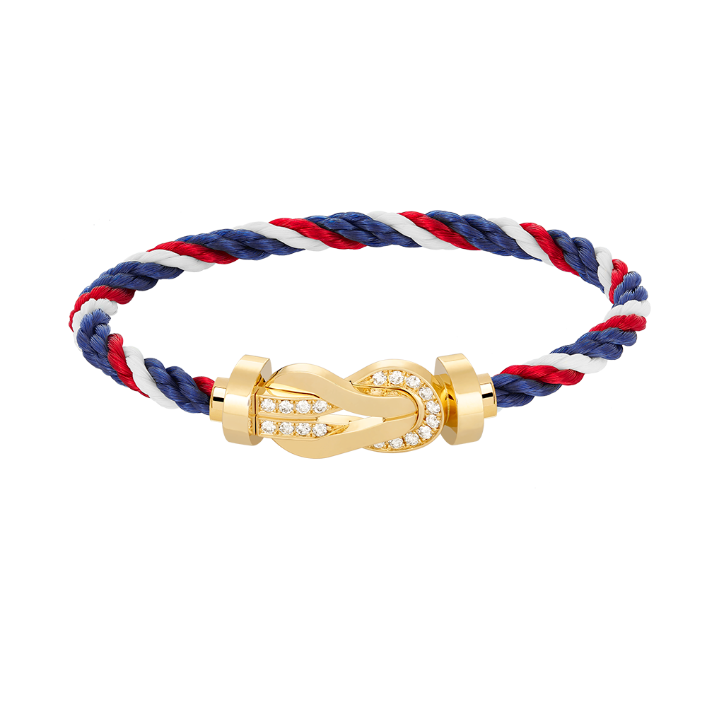 [Amore]CHANCE LARGE 8 FIGURE BUCKLE HALF DIAMOND BRACELET GOLD
