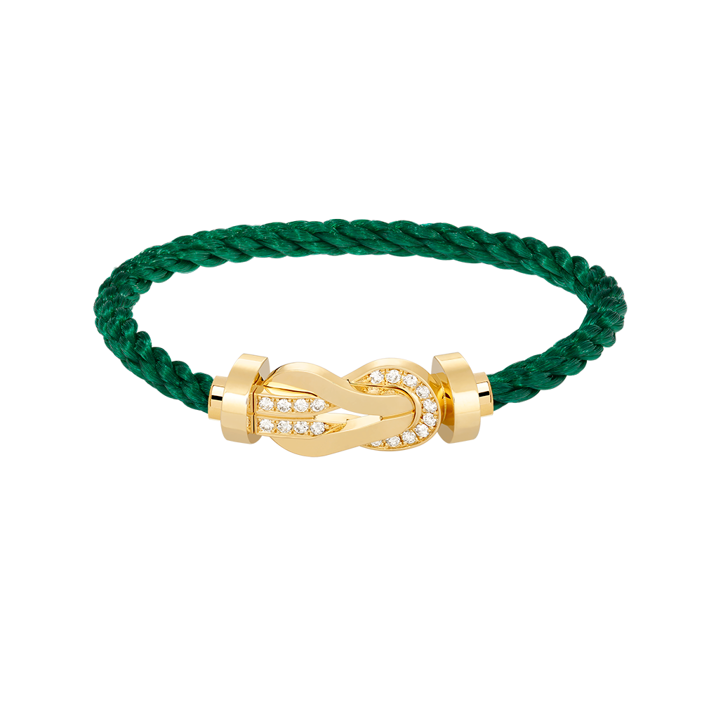 [Amore]CHANCE LARGE 8 FIGURE BUCKLE HALF DIAMOND BRACELET GOLD