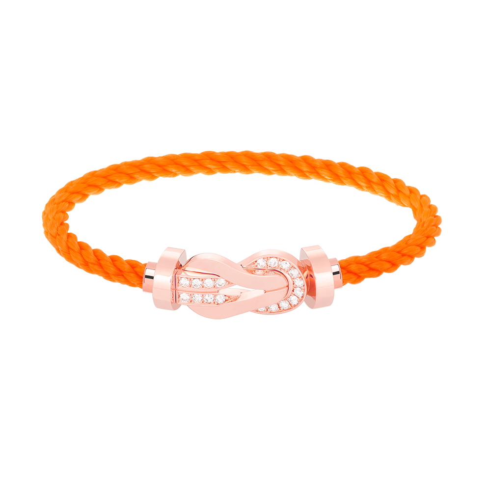[Amore]CHANCE LARGE 8 FIGURE BUCKLE HALF DIAMOND BRACELET ROSE GOLD