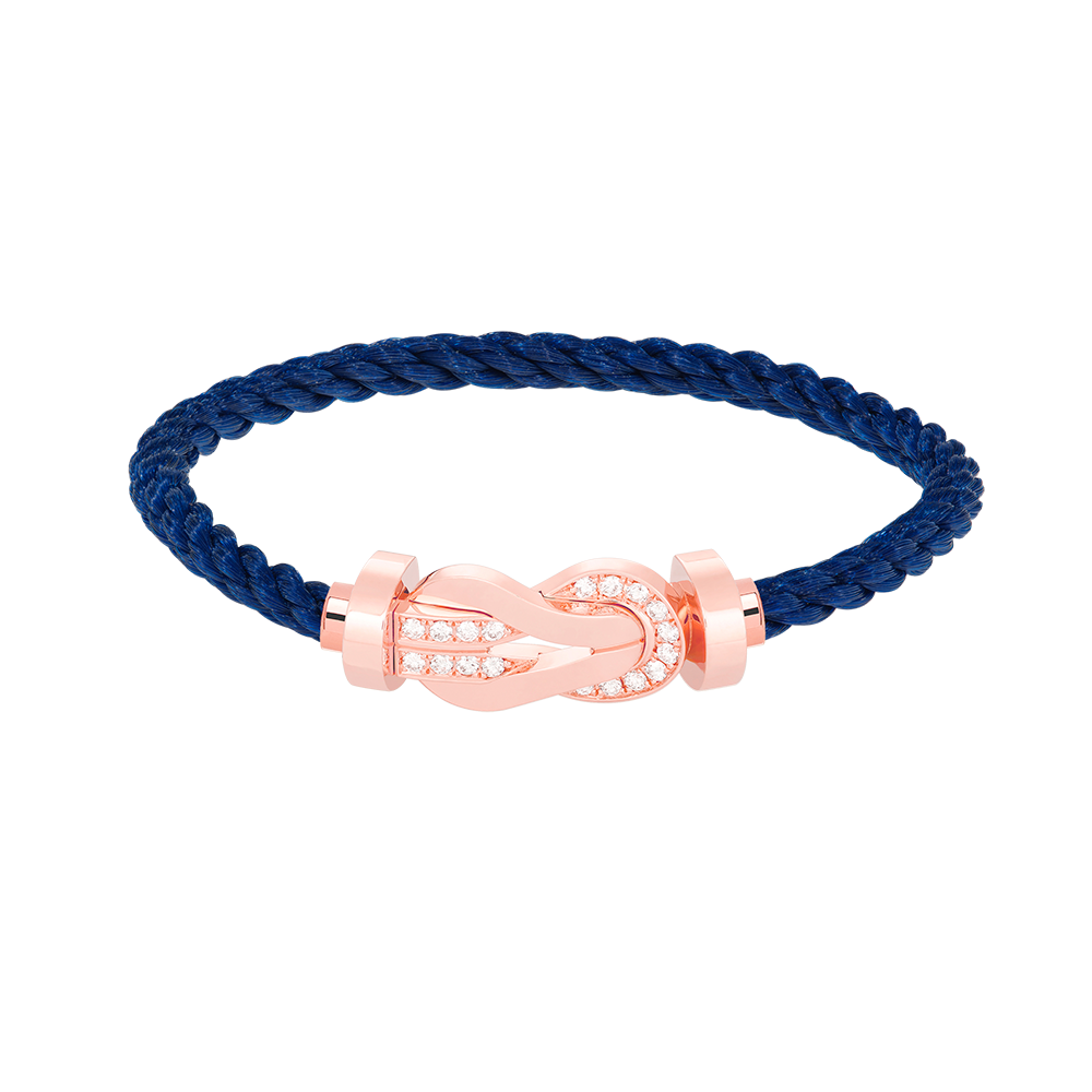 [Amore]CHANCE LARGE 8 FIGURE BUCKLE HALF DIAMOND BRACELET ROSE GOLD
