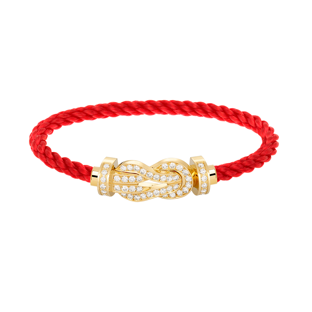 [Amore]CHANCE LARGE 8 FIGURE BUCKLE FULLDIAMOND BRACELET GOLD