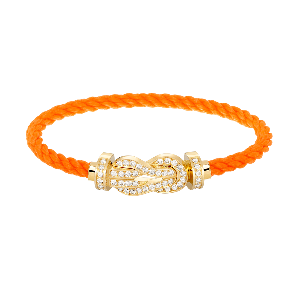 [Amore]CHANCE LARGE 8 FIGURE BUCKLE FULLDIAMOND BRACELET GOLD
