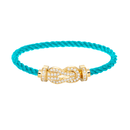 [Amore]CHANCE LARGE 8 FIGURE BUCKLE FULLDIAMOND BRACELET GOLD