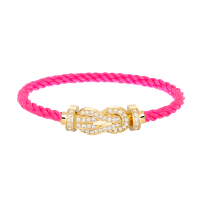 [Amore]CHANCE LARGE 8 FIGURE BUCKLE FULLDIAMOND BRACELET GOLD