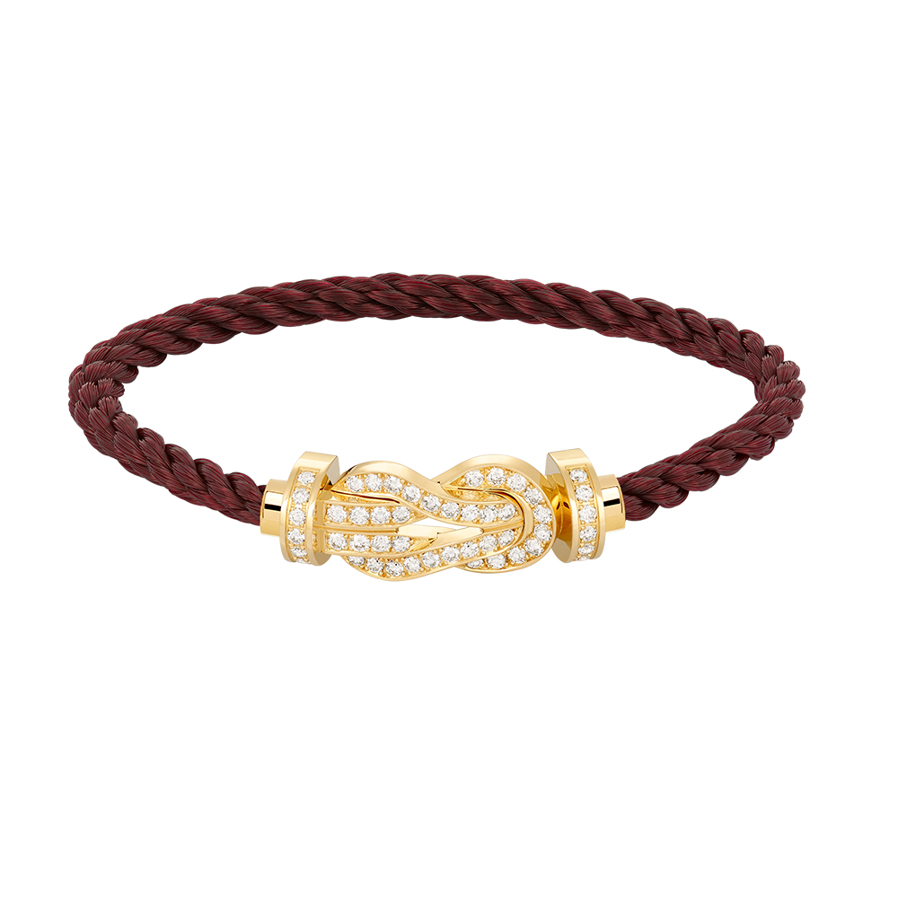 [Amore]CHANCE LARGE 8 FIGURE BUCKLE FULLDIAMOND BRACELET GOLD