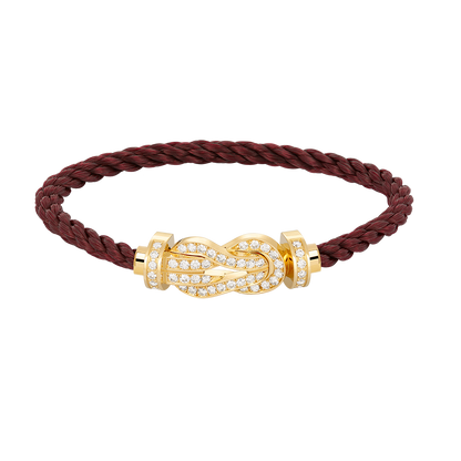 [Amore]CHANCE LARGE 8 FIGURE BUCKLE FULLDIAMOND BRACELET GOLD