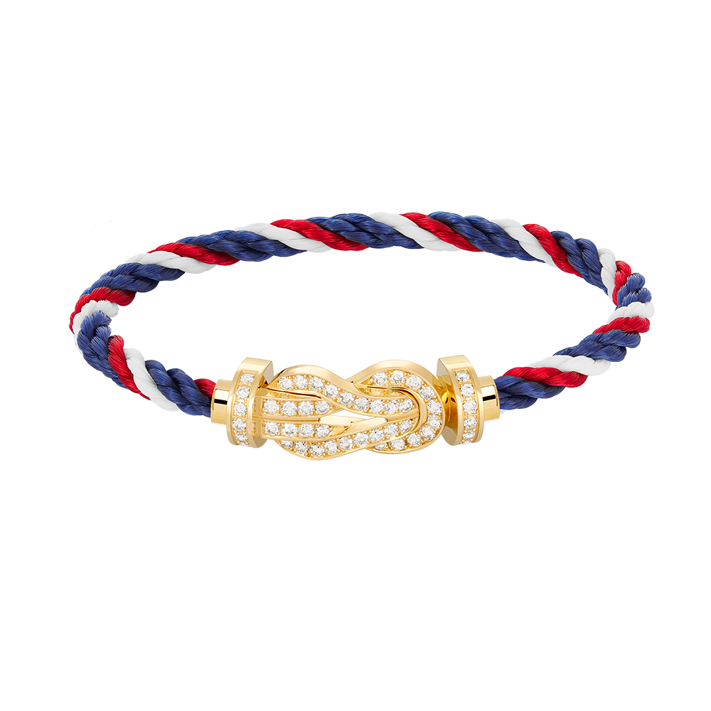 [Amore]CHANCE LARGE 8 FIGURE BUCKLE FULLDIAMOND BRACELET GOLD