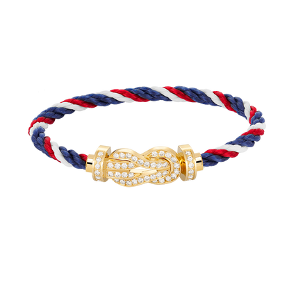 [Amore]CHANCE LARGE 8 FIGURE BUCKLE FULLDIAMOND BRACELET GOLD