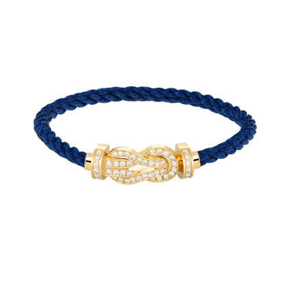 [Amore]CHANCE LARGE 8 FIGURE BUCKLE FULLDIAMOND BRACELET GOLD