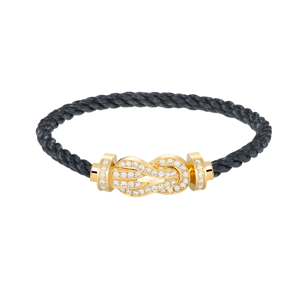 [Amore]CHANCE LARGE 8 FIGURE BUCKLE FULLDIAMOND BRACELET GOLD