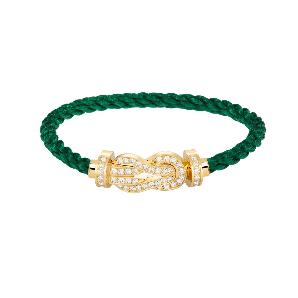 [Amore]CHANCE LARGE 8 FIGURE BUCKLE FULLDIAMOND BRACELET GOLD