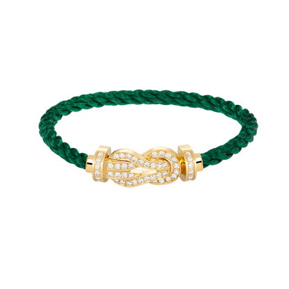 [Amore]CHANCE LARGE 8 FIGURE BUCKLE FULLDIAMOND BRACELET GOLD