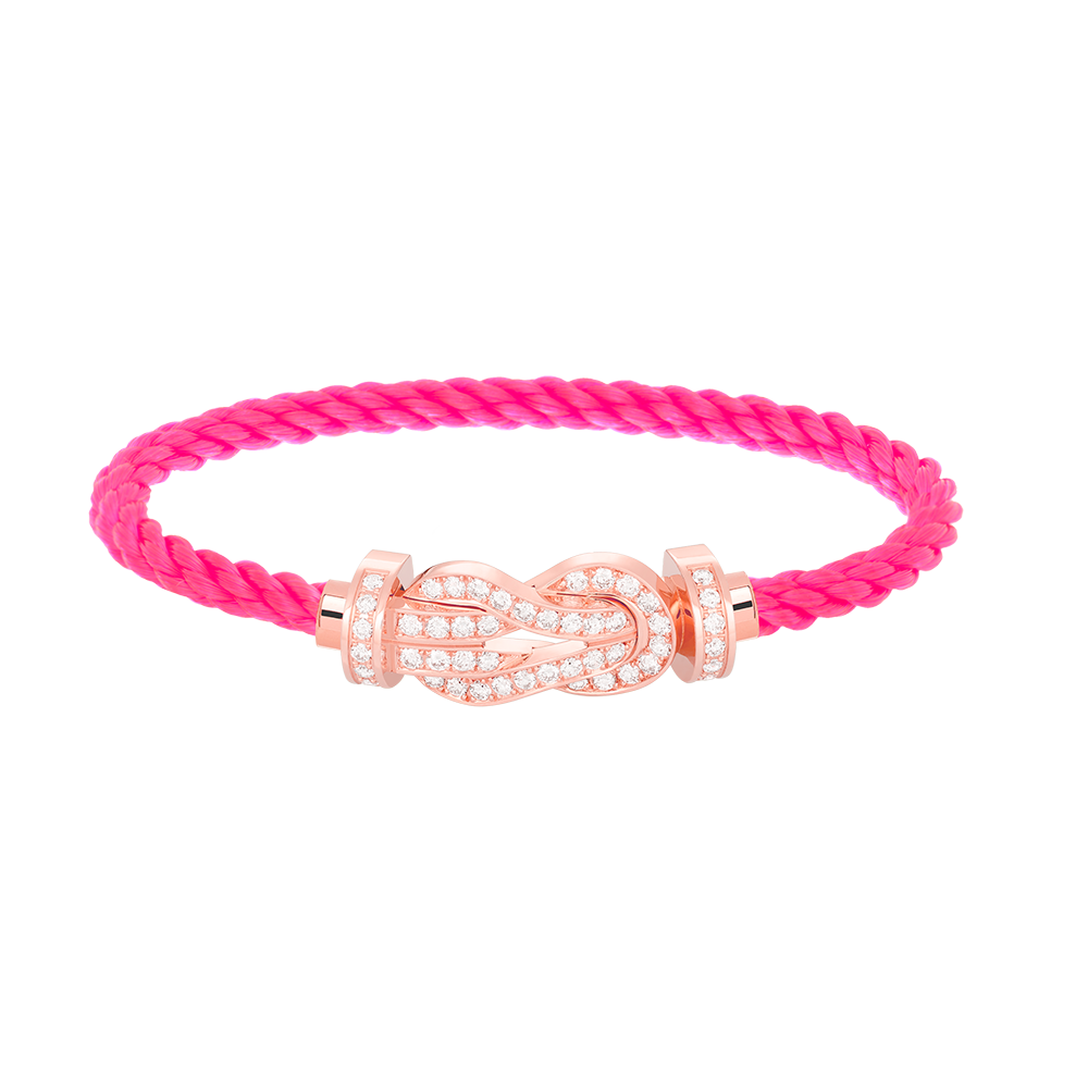 [Amore]CHANCE LARGE 8 FIGURE BUCKLE FULL DIAMOND BRACELET ROSE GOLD