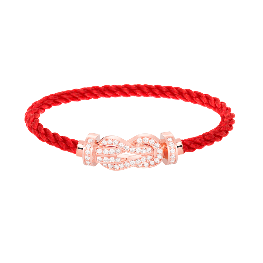 [Amore]CHANCE LARGE 8 FIGURE BUCKLE FULL DIAMOND BRACELET ROSE GOLD