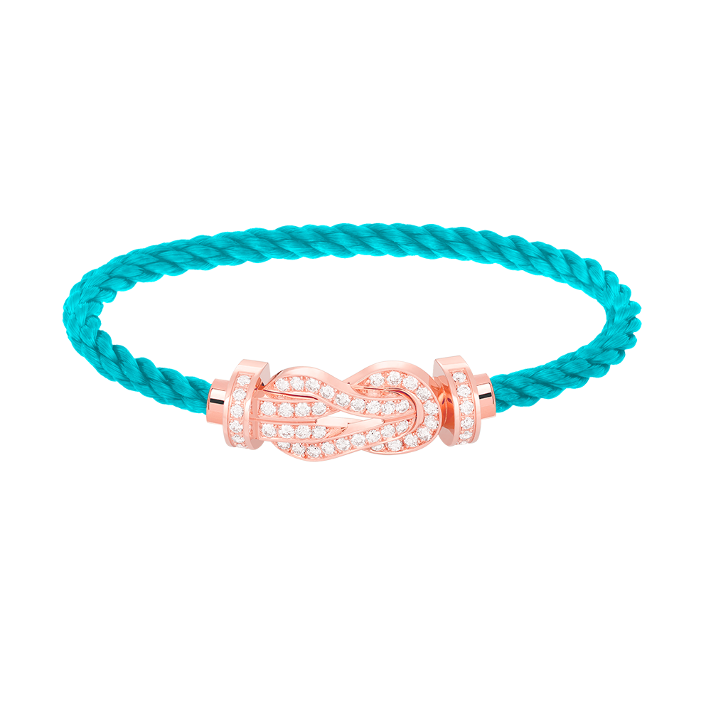 [Amore]CHANCE LARGE 8 FIGURE BUCKLE FULL DIAMOND BRACELET ROSE GOLD