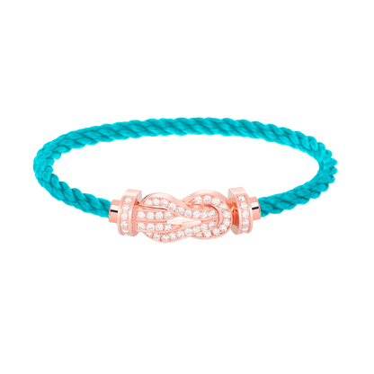 [Amore]CHANCE LARGE 8 FIGURE BUCKLE FULL DIAMOND BRACELET ROSE GOLD
