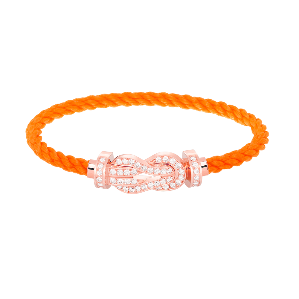 [Amore]CHANCE LARGE 8 FIGURE BUCKLE FULL DIAMOND BRACELET ROSE GOLD