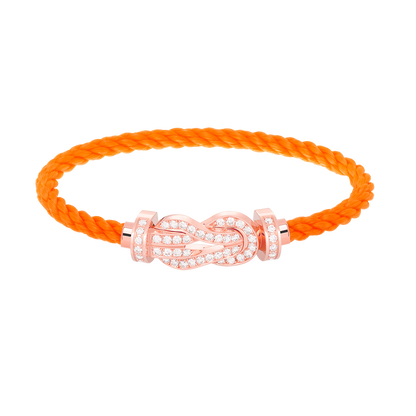 [Amore]CHANCE LARGE 8 FIGURE BUCKLE FULL DIAMOND BRACELET ROSE GOLD
