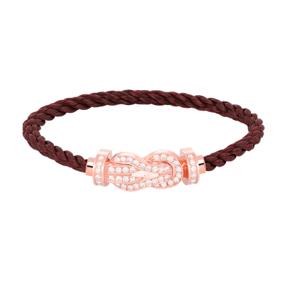 [Amore]CHANCE LARGE 8 FIGURE BUCKLE FULL DIAMOND BRACELET ROSE GOLD