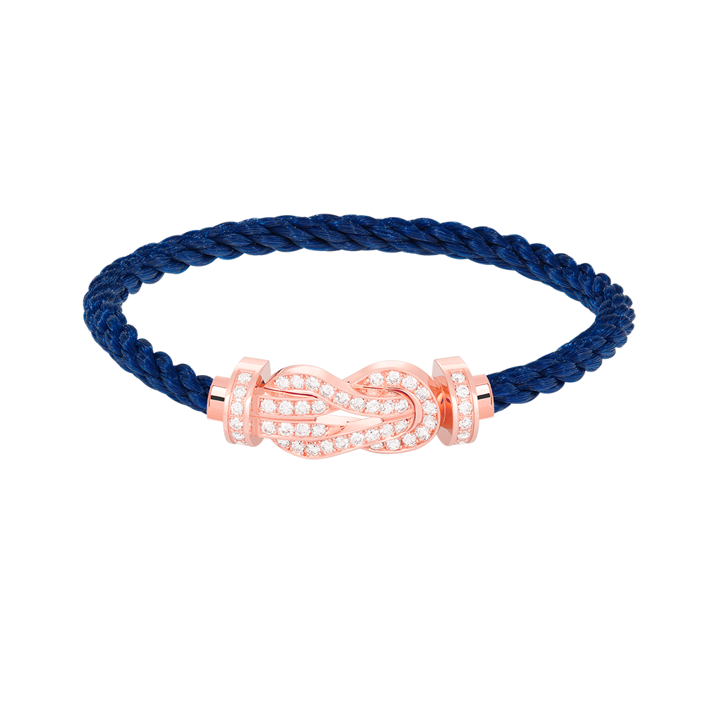 [Amore]CHANCE LARGE 8 FIGURE BUCKLE FULL DIAMOND BRACELET ROSE GOLD