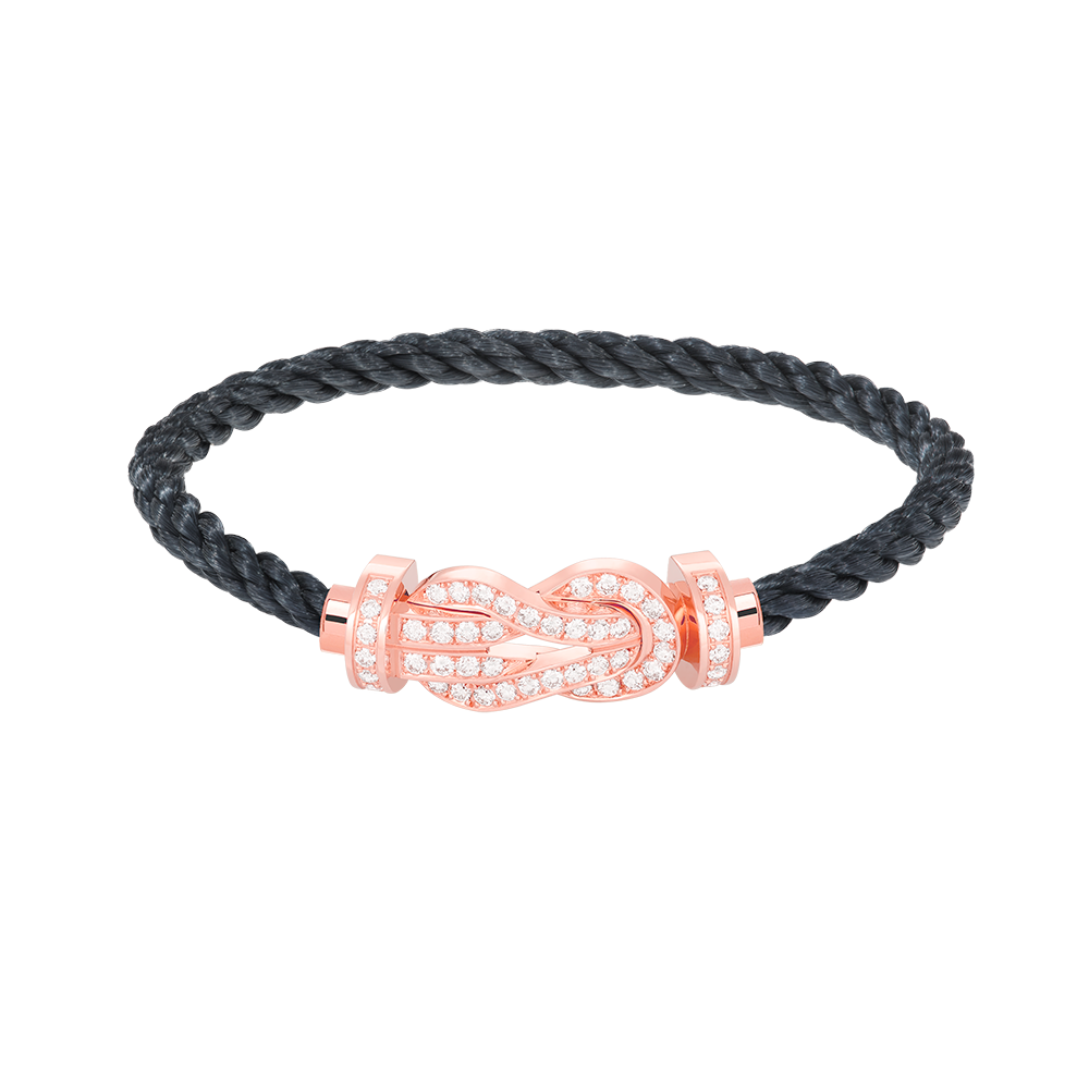 [Amore]CHANCE LARGE 8 FIGURE BUCKLE FULL DIAMOND BRACELET ROSE GOLD