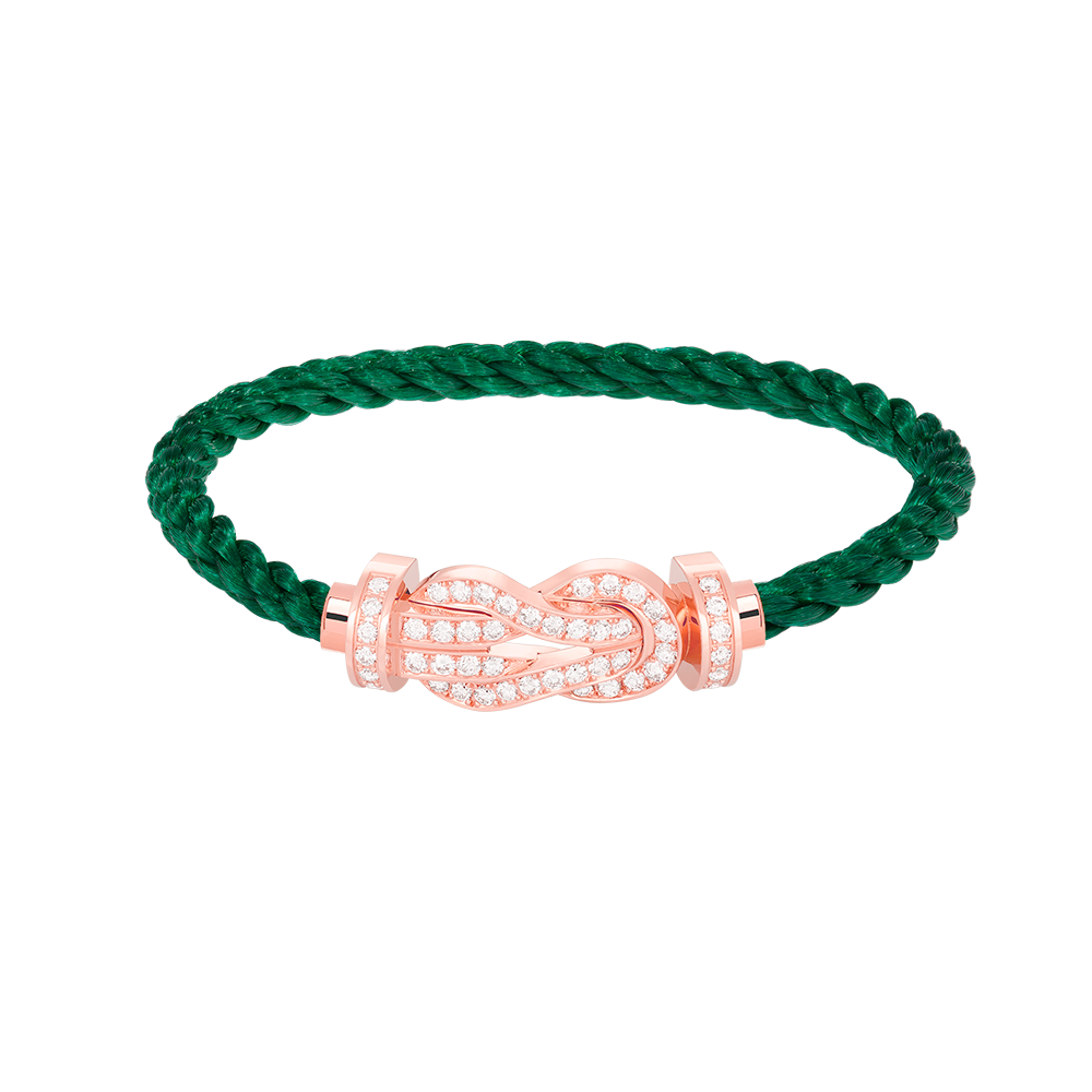 [Amore]CHANCE LARGE 8 FIGURE BUCKLE FULL DIAMOND BRACELET ROSE GOLD