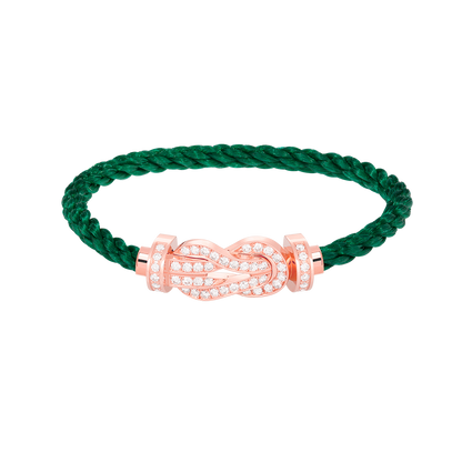 [Amore]CHANCE LARGE 8 FIGURE BUCKLE FULL DIAMOND BRACELET ROSE GOLD