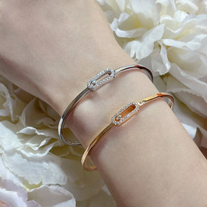 [Amore]Move Uno pavé flex bangle medium