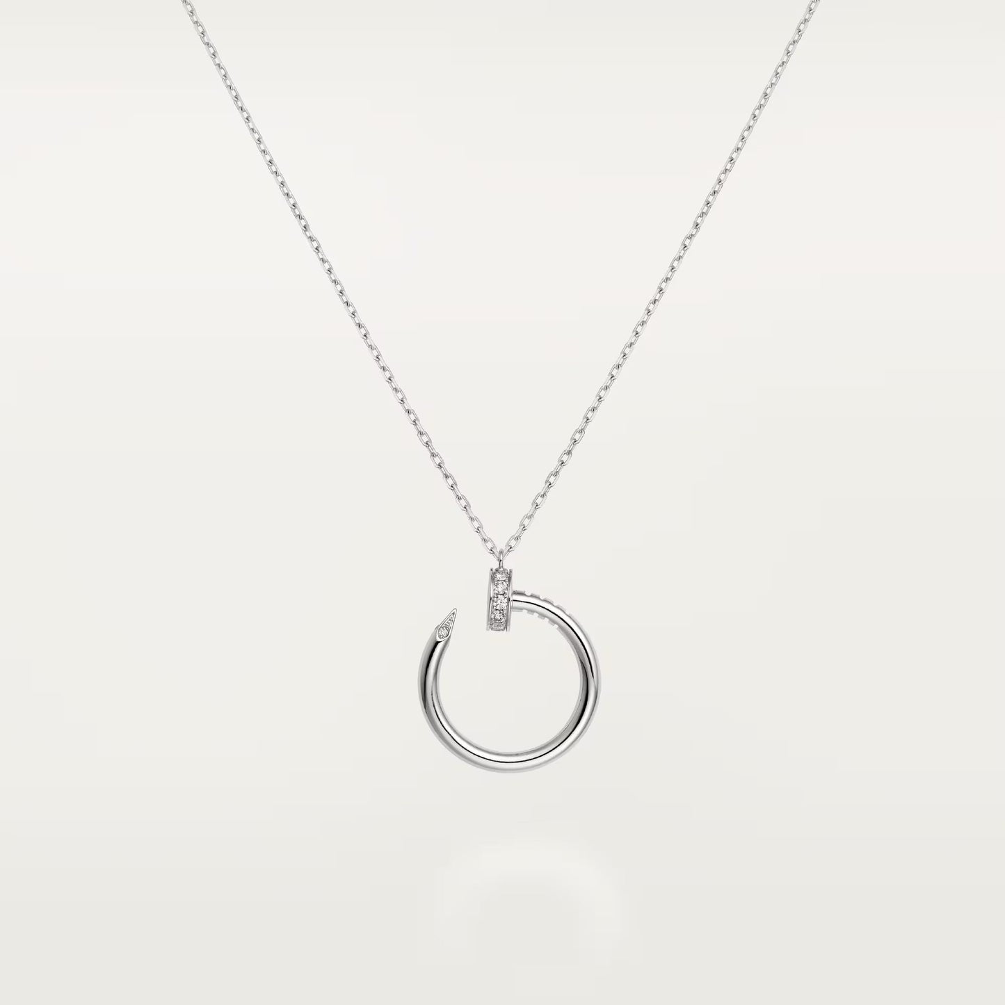 [Amore]JUSTE NECKLACE HALF DIAMOND