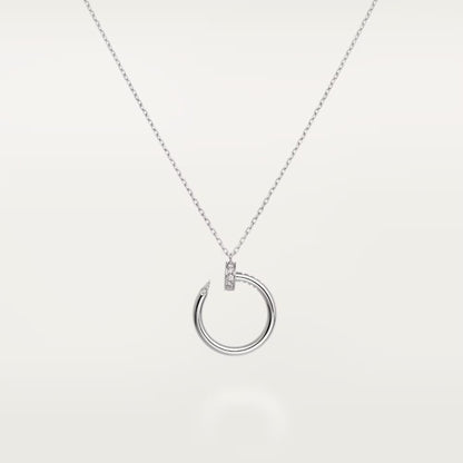 [Amore]JUSTE NECKLACE HALF DIAMOND