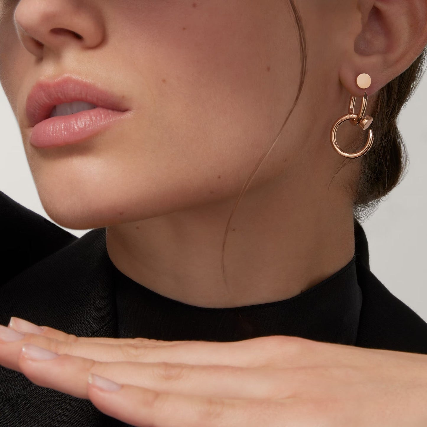 [Amore]JUSTE NO DIAMOND DOUBLE EARRINGS