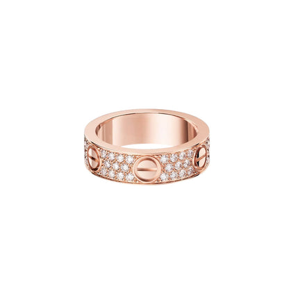 [Amore]LOVE RING 5.5MM DIAMONDS PAVED