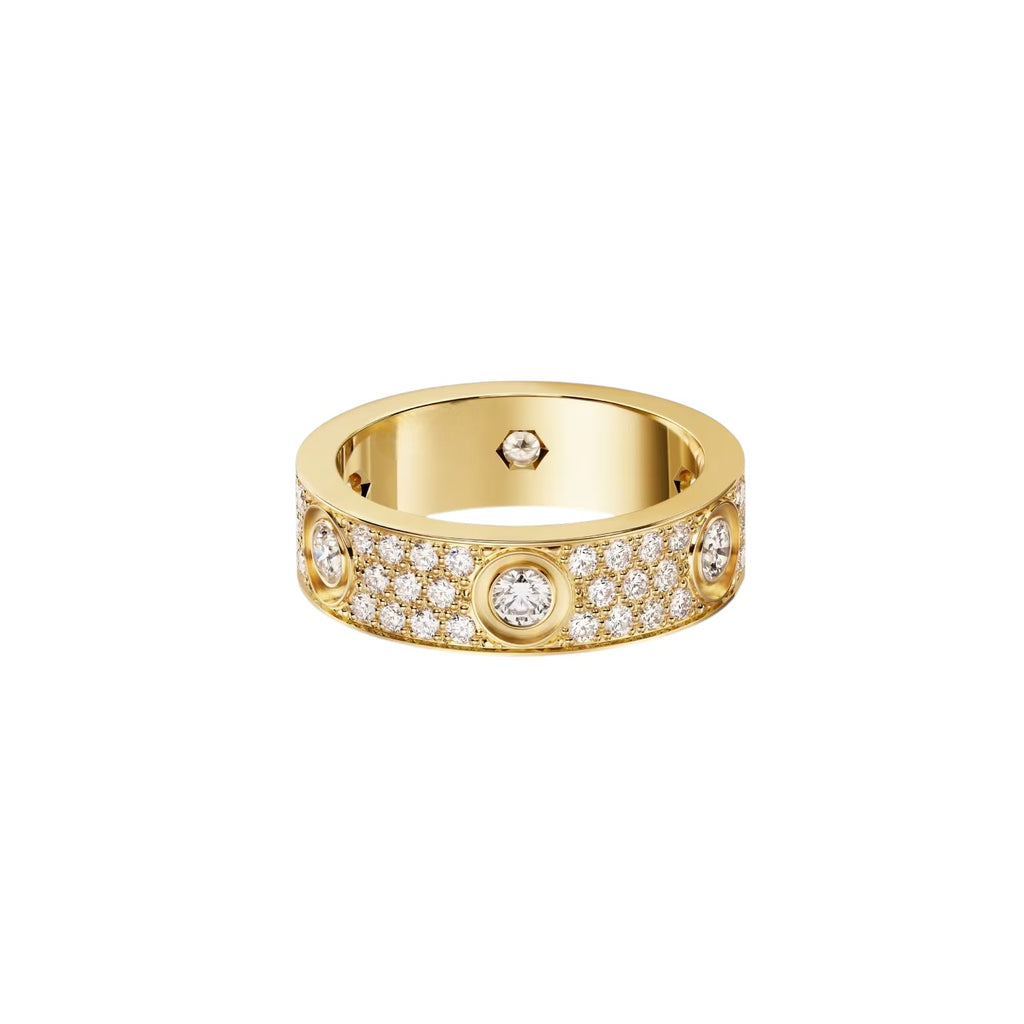 [Amore]LOVE 5.5MM FULL-PAVE 6-DIAMOND RING