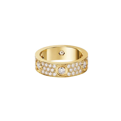 [Amore]LOVE 5.5MM FULL-PAVE 6-DIAMOND RING