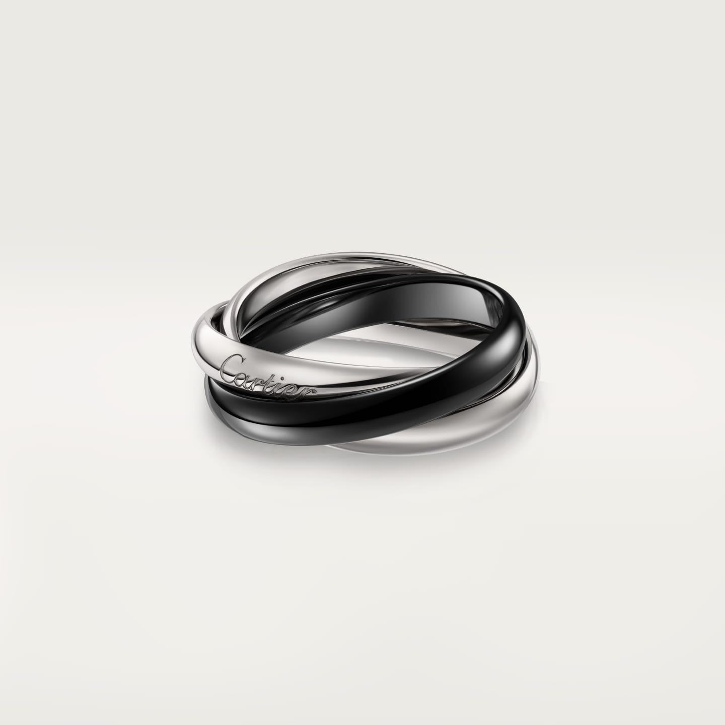 [Amore]TRINITY 3.2MM RING BLACK CERAMIC