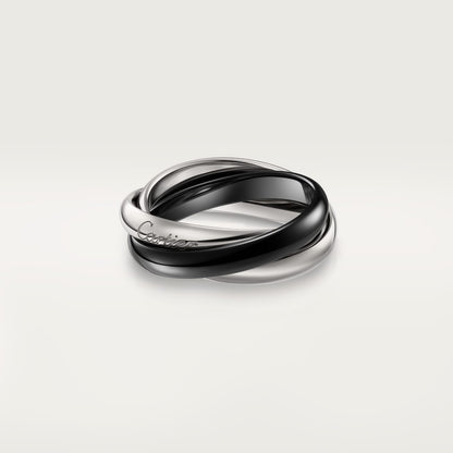 [Amore]TRINITY 3.2MM RING BLACK CERAMIC